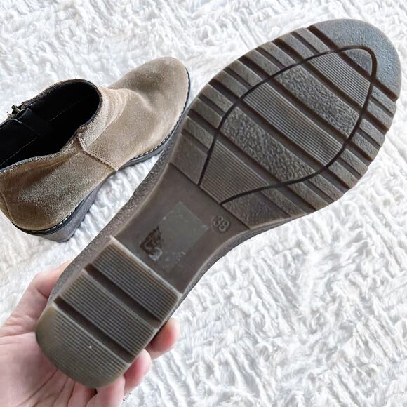 Eskandalo & Kaos Suede Wedge Booties - Picture 6 of 7